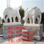 石雕汉白玉大象，嘉祥石雕厂，中国