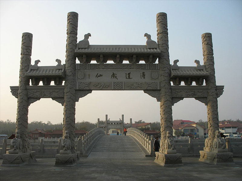 三门寺庙石雕牌坊