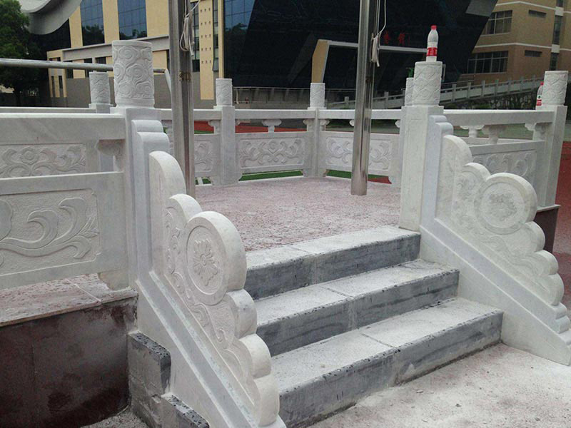 小区汉白玉旗台栏杆