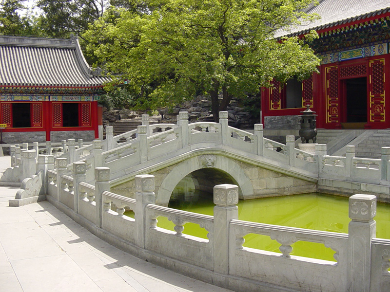 寺庙拱桥栏杆