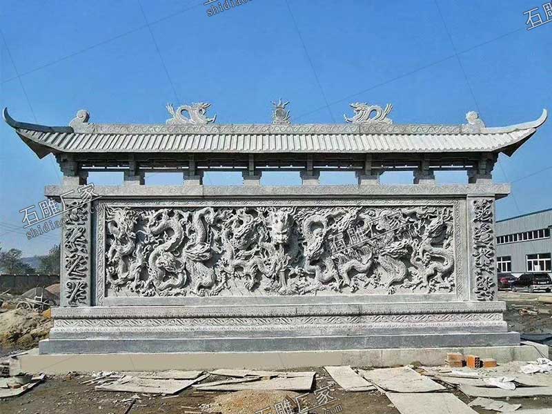 石雕九龙壁