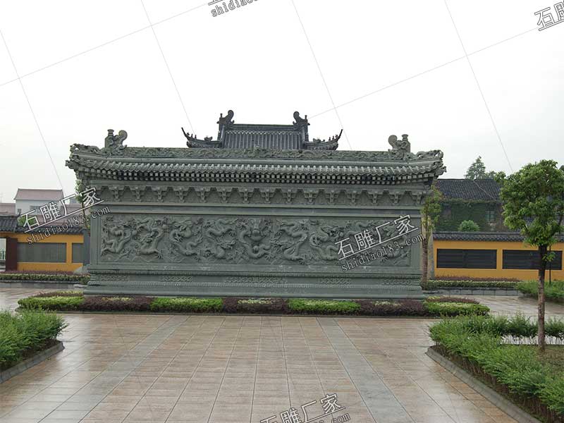 石雕九龙壁