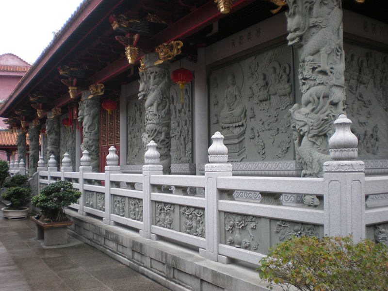寺庙花岗岩栏板