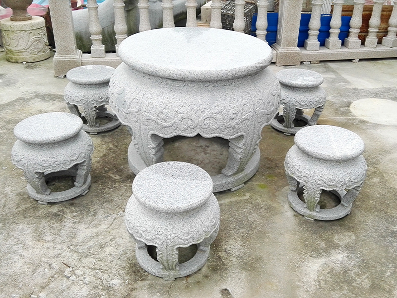 休闲花岗岩石圆桌