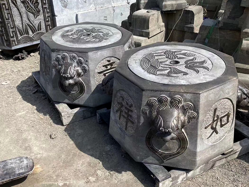 吉祥如意石柱墩