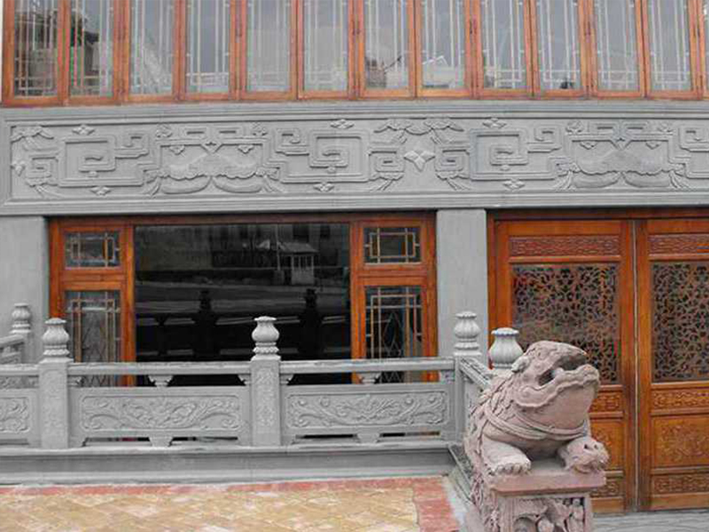 古建筑青石栏杆
