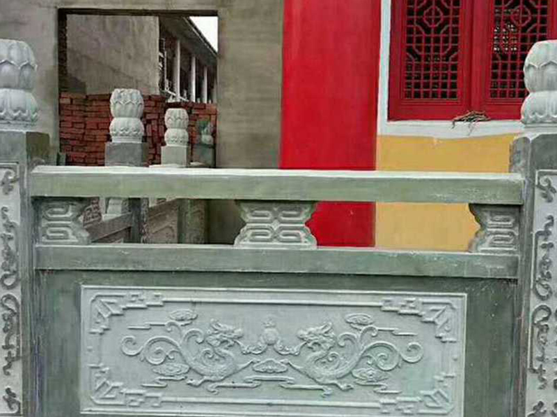 寺庙青石过道栏杆