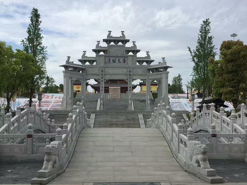 青石五门石雕牌坊