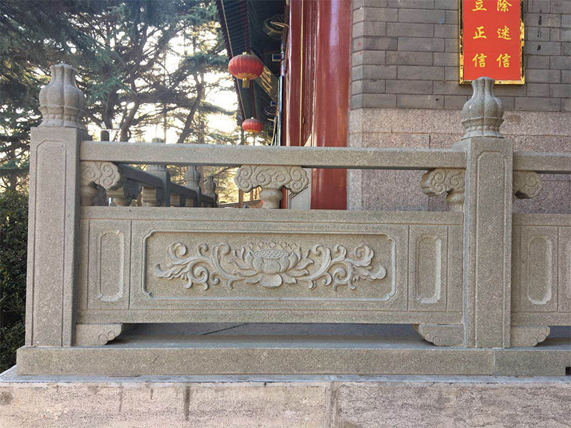寺庙石栏板