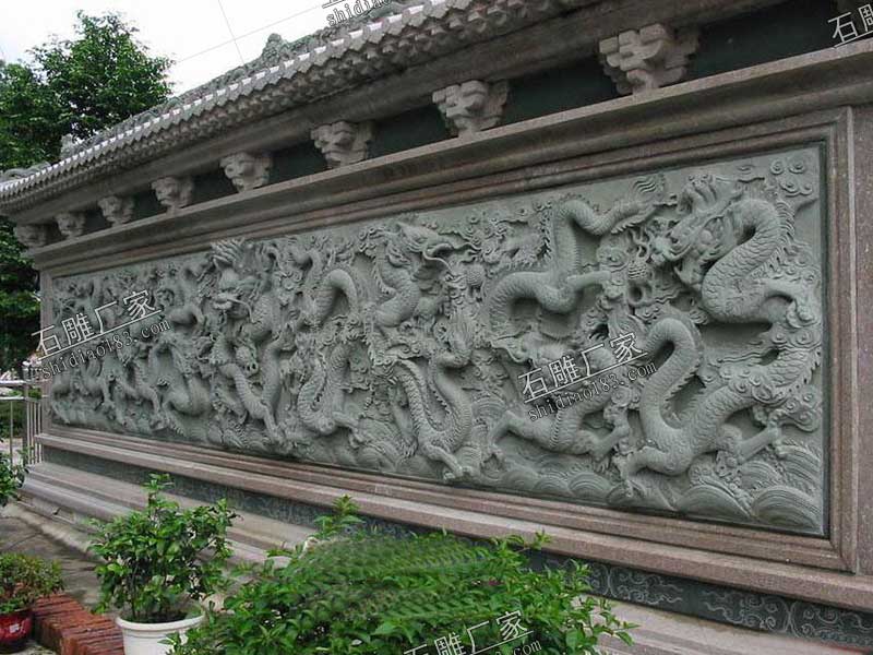石雕九龙壁