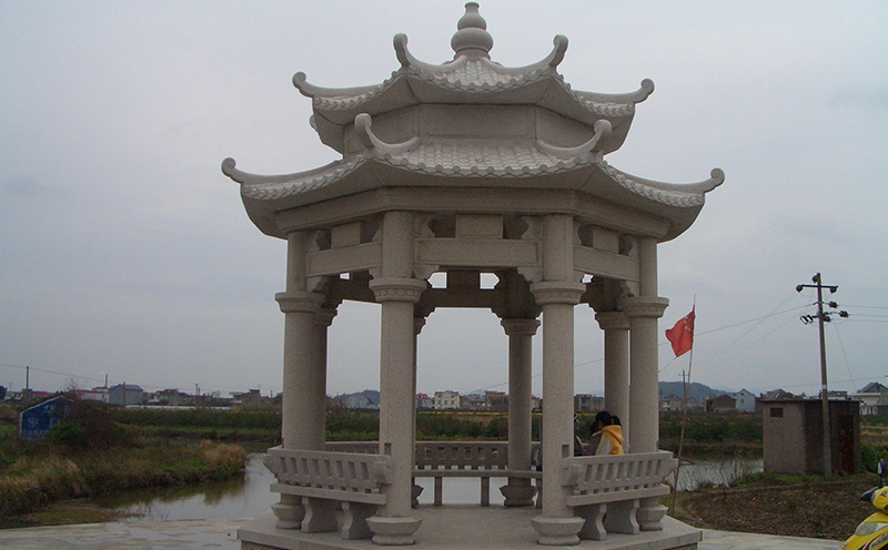 双层石凉亭（十一）