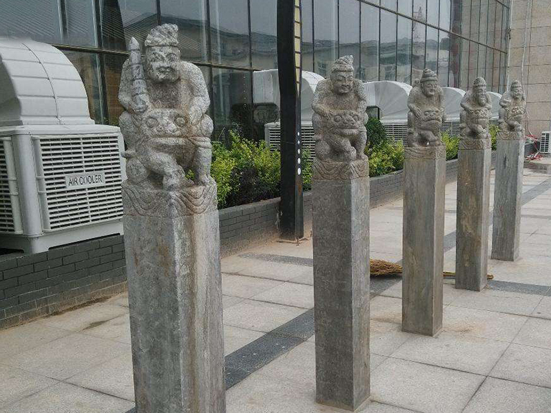 仿古拴马桩