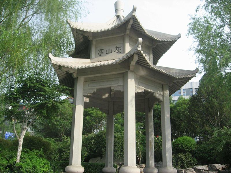 双层石凉亭