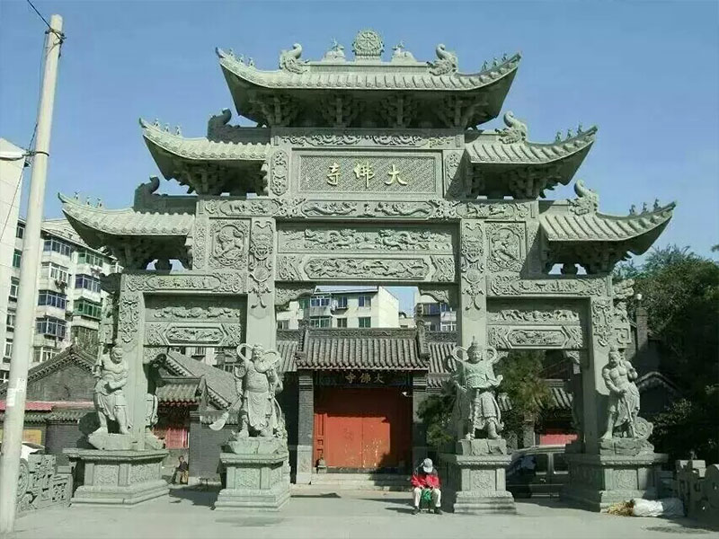 大佛寺庙石雕牌坊