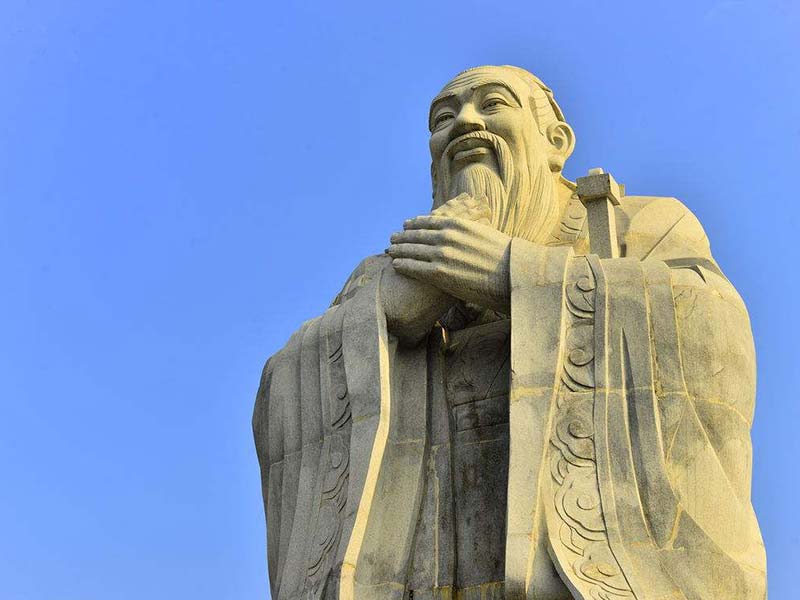孔子石雕像（十）