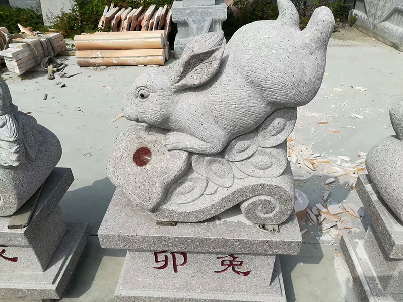 公园十二生肖石雕