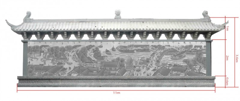 供应嘉祥各种规格尺寸石料石雕浮雕清明上河图浮雕石雕24孝