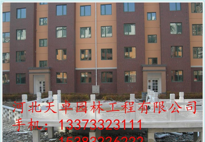 专业制作石雕栏板 汉白玉浮雕 大理