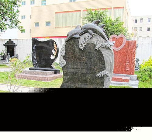 高端花岗岩大理石材批量定制墓碑石