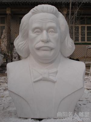 供应名人雕塑爱因斯坦半身胸像石雕