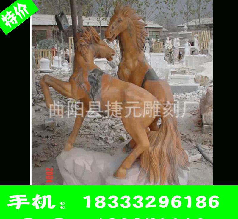 曲阳石雕厂家直销石雕马踏飞燕 汉白