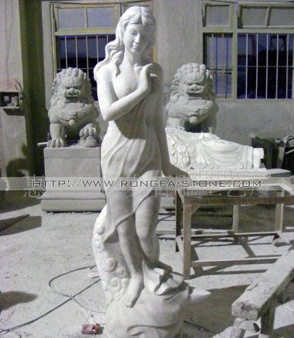 西方人物雕刻,湖南汉白玉雕塑,人物雕塑定制