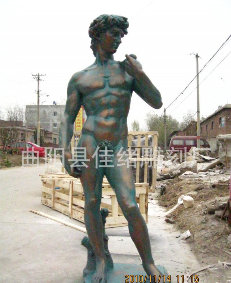 玻璃钢大卫雕像 防铜大卫雕刻摆件 树脂大卫雕像 西方人物雕像