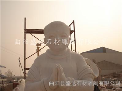 批发石雕观音童子 观音童子 盛达石