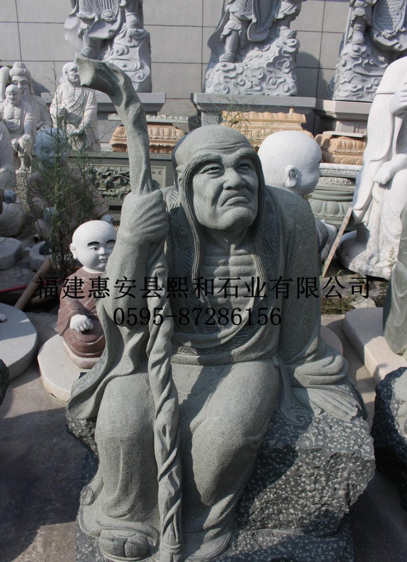 1.7米惠安河北十八罗汉石雕现货 寿