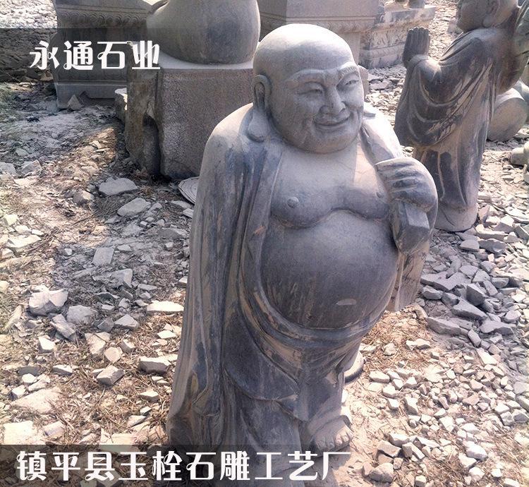 镇平县石雕工艺品 十八罗汉石雕摆件 人物神像石雕加工批发