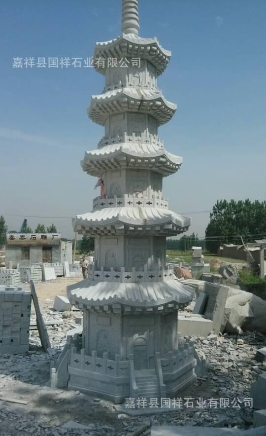 雕刻厂家 石雕香炉 石塔 寺庙香炉石