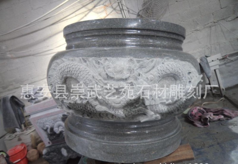 香炉石材雕刻厂家 精致石雕香炉 福建石雕香炉 寺庙专用香炉雕