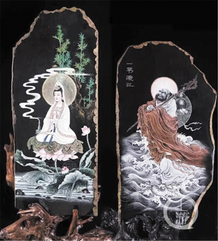 影雕作品。