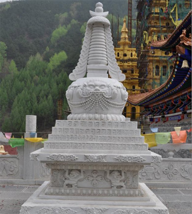 千铭石雕佛塔 